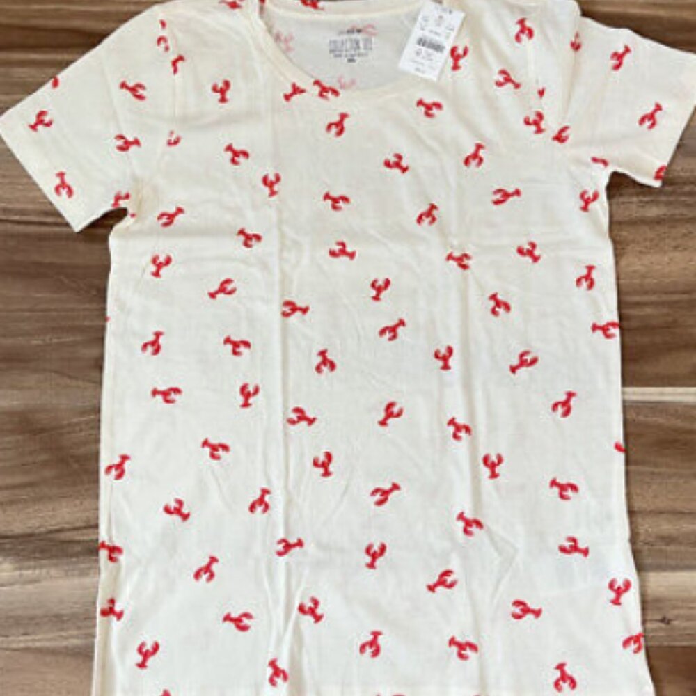 J.CREW ALLOVER LOBSTER TEE - T-Shirt - Size M